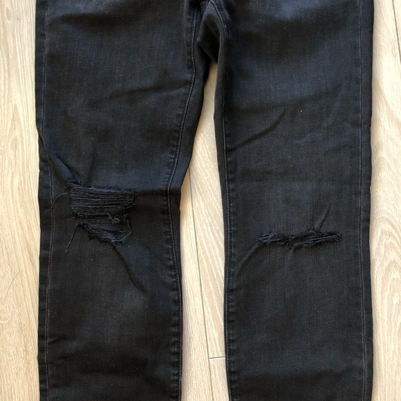 NWT Madewell Women's Black 9”High-Rise Skinny Frayed Jeans SIZE 26S Stretch - Picture 7 of 14